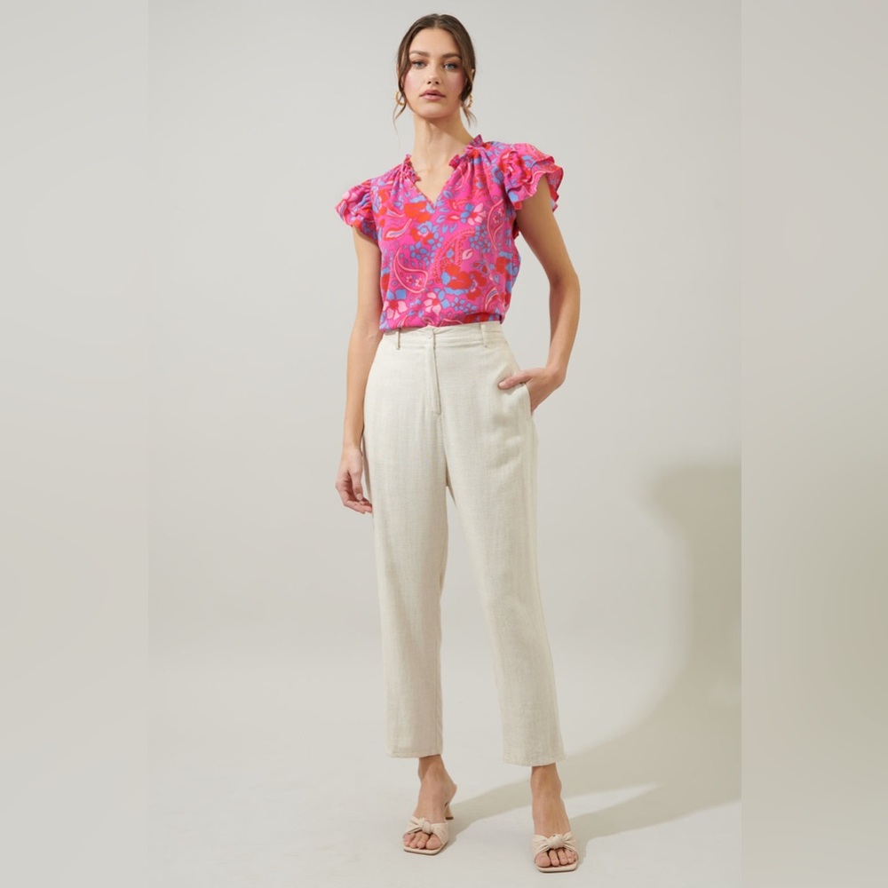 SUGARLIPS Sao Paulo Garnet Bellissima
Ruffle Sleeve Top - Picture 5 of 15